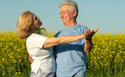 Seniorenpaar mit guter Säure-Basen-Balance