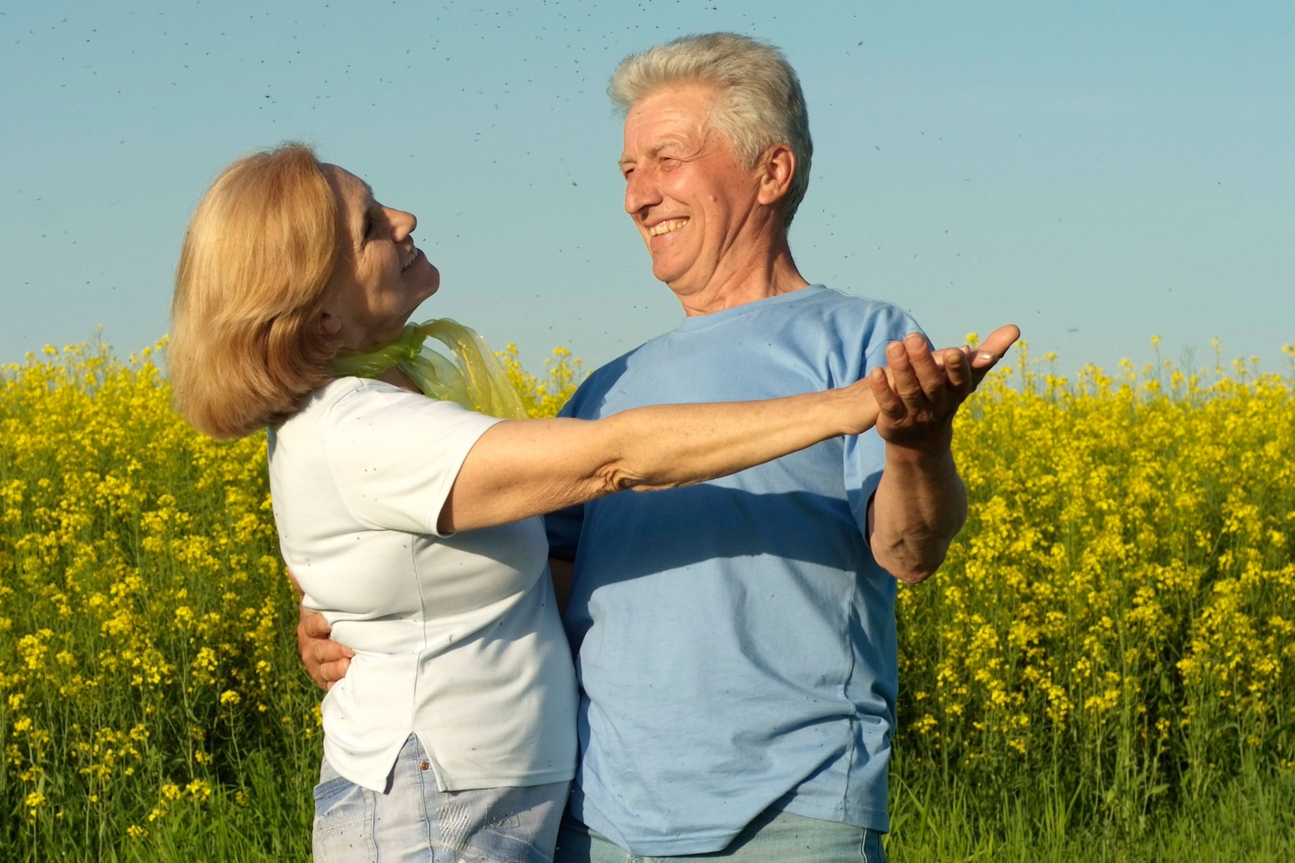Seniorenpaar mit guter Säure-Basen-Balance